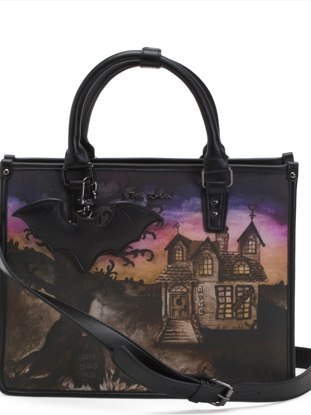 Betsey Johnson Haunted House Satchel NWT